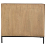 Lorenzo Geometric 2 Door Cabinet - Light Brown by Uttermost - View 7