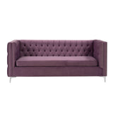 Acme - Rhett Sectional Sofa 55500 Lavender Velvet