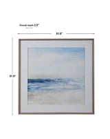 Surf And Sand Framed Print - Blue / Beige by Uttermost - View 7