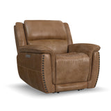 Beau Power Recliner With Power Headrest - Silt | Flexsteel
