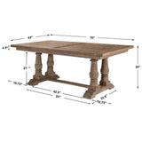 Stratford Salvaged Wood Dining Table - Light Brown by Uttermost - View 10