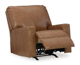 Ashley Caramel Bolsena Rocker Recliner - Leather | Home Elegance USA