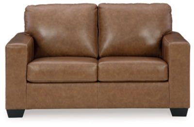 Ashley Caramel Bolsena Loveseat - Leather - 5560335 - Home Elegance USA - 1