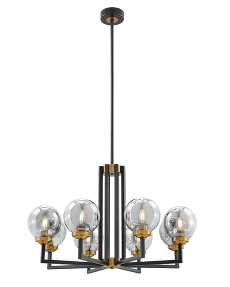 Monachopsis Large Chandelier // Gold and Black  | Finesse - sold by Home Elegance USA