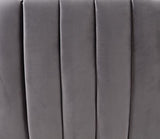 Acme - Elchanon Sofa W/2 Pillows 55670 Gray Velvet & Gold Finish