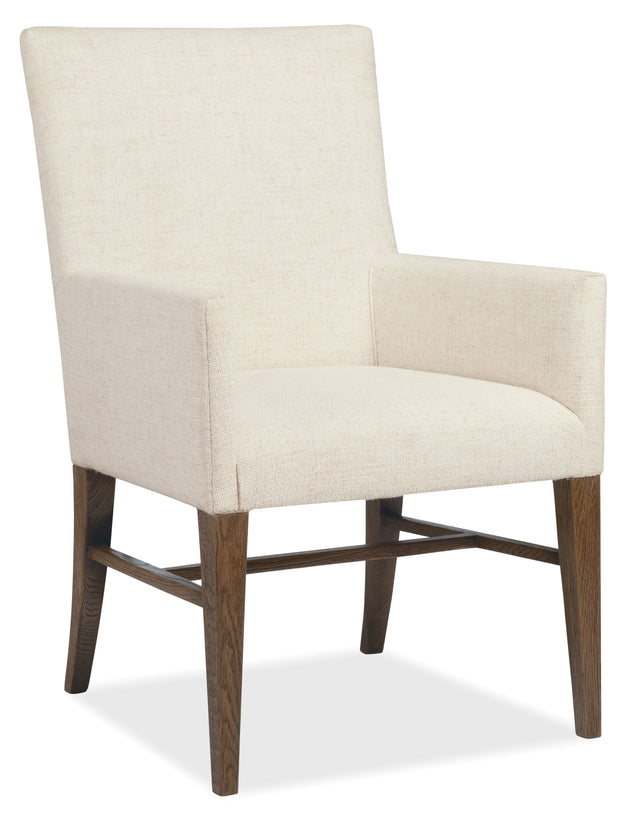 Driftwood Upholstered Arm Chair (Set of 2) Worn Saddle / Beige - Dark Brown / Beige by Hooker Furniture - View 1