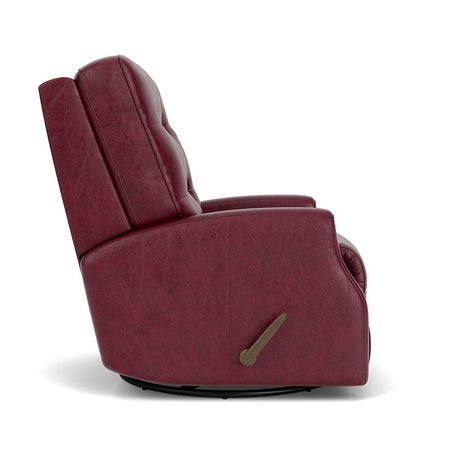 Devon Transitional Leather Swivel Gliding Recliner | Flexsteel