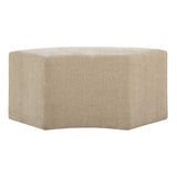 Khai Rounded Plush Dining Bench - Light Brown by Uttermost - View 8
