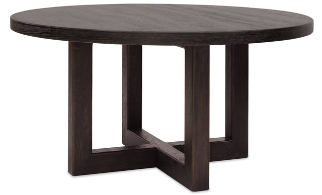Driftwood 60" Round Dining Table Burnt Timber - Dark Brown by Hooker Furniture - View 1