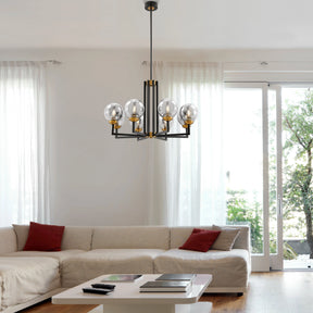 Monachopsis Large Chandelier // Gold and Black  | Finesse - sold by Home Elegance USA