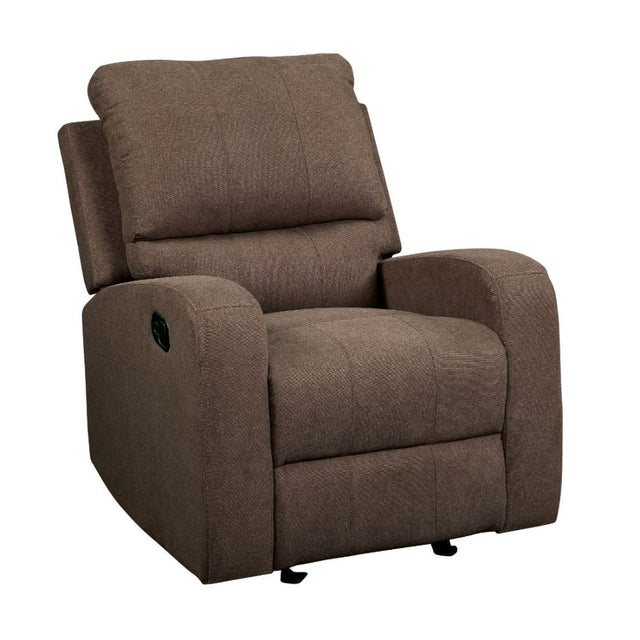 Acme - Livino Recliner 55832 Brown Fabric