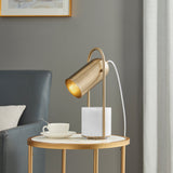 Chrysalism Gold and Marble Table Lamp  | Finesse - Home Elegance USA