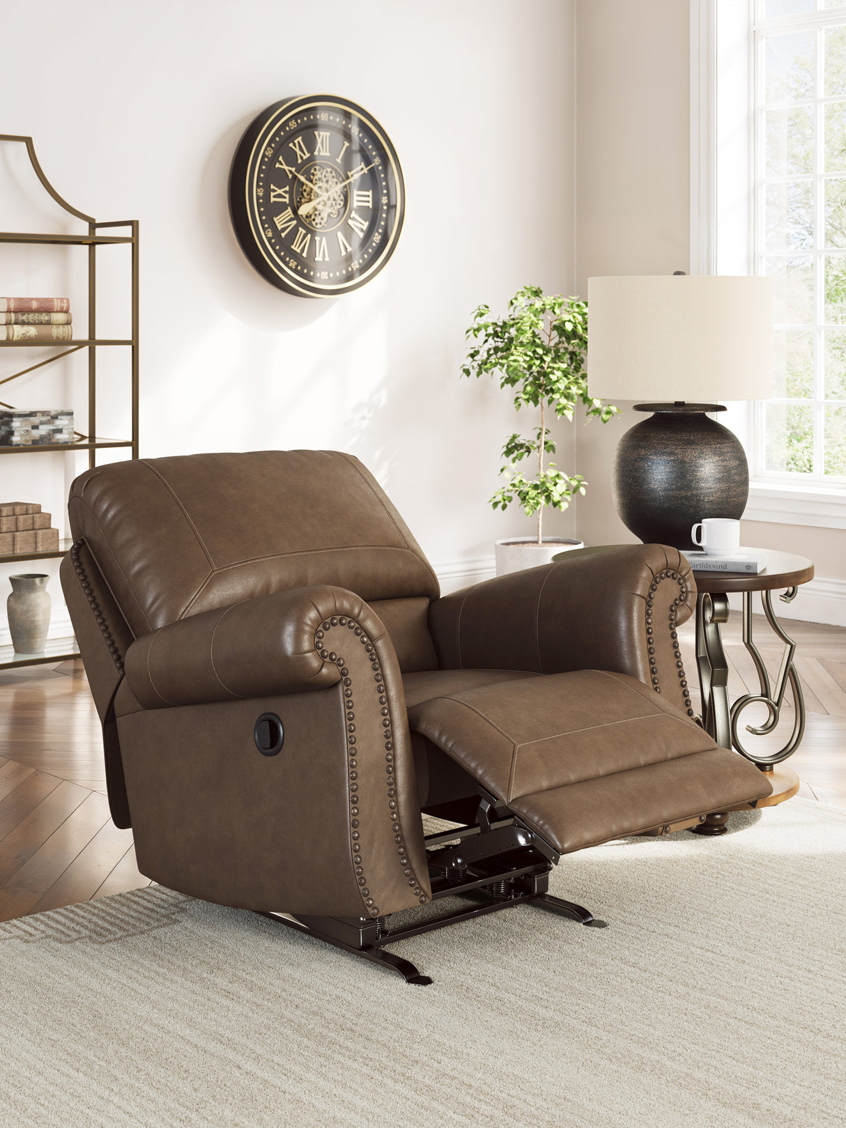Reclining Living Room Set Chasemore 3-Piece Polyester Earth – Ashley