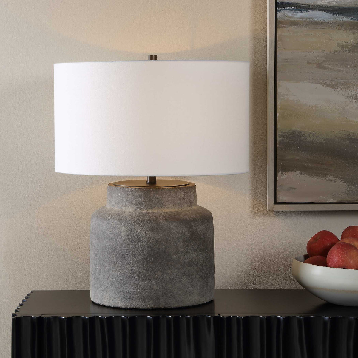 Benedet Wash Table Lamp Brown,Gray - Dark Gray by Uttermost - View 2