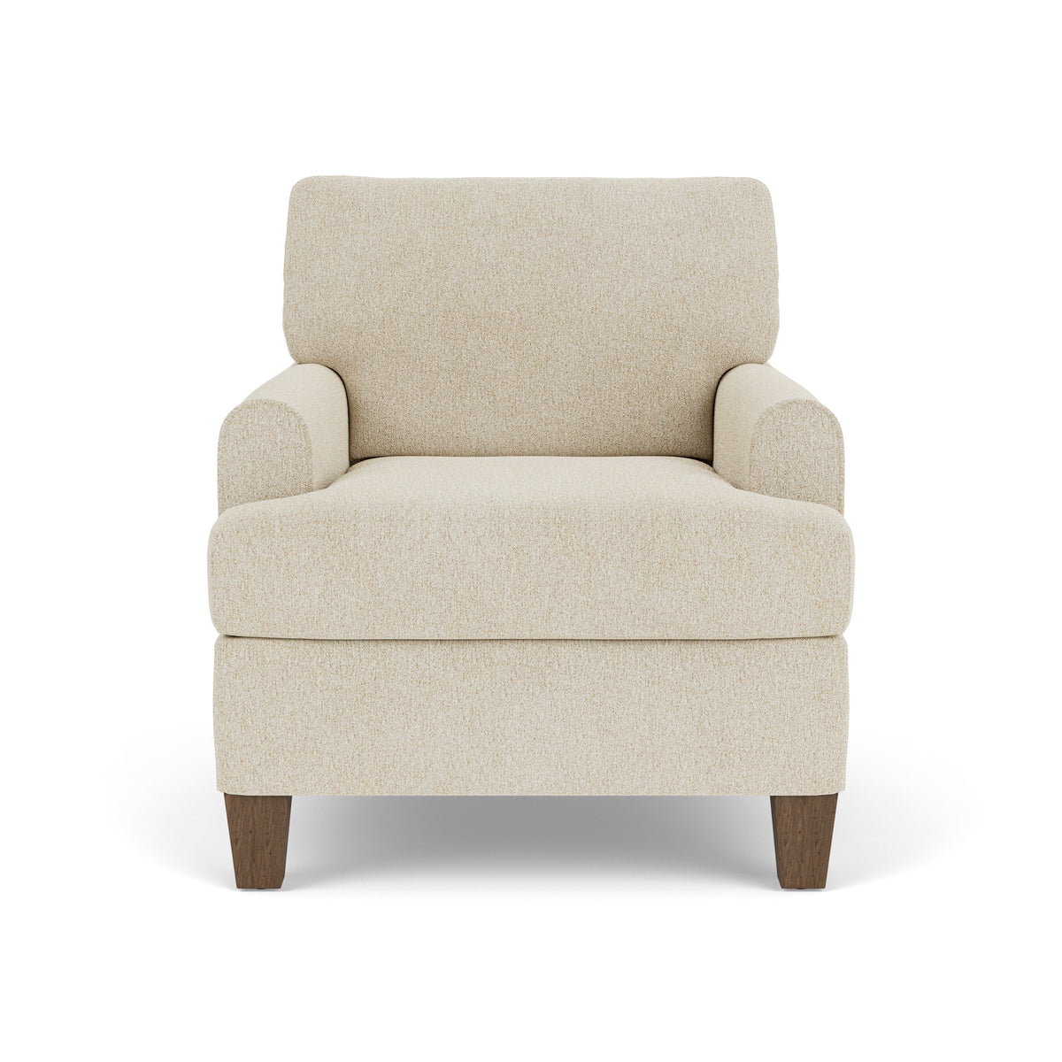 Moxy Fabric Chair, T-Shaped Seat Cushion, Rounded Mailbox Arms | Flexsteel