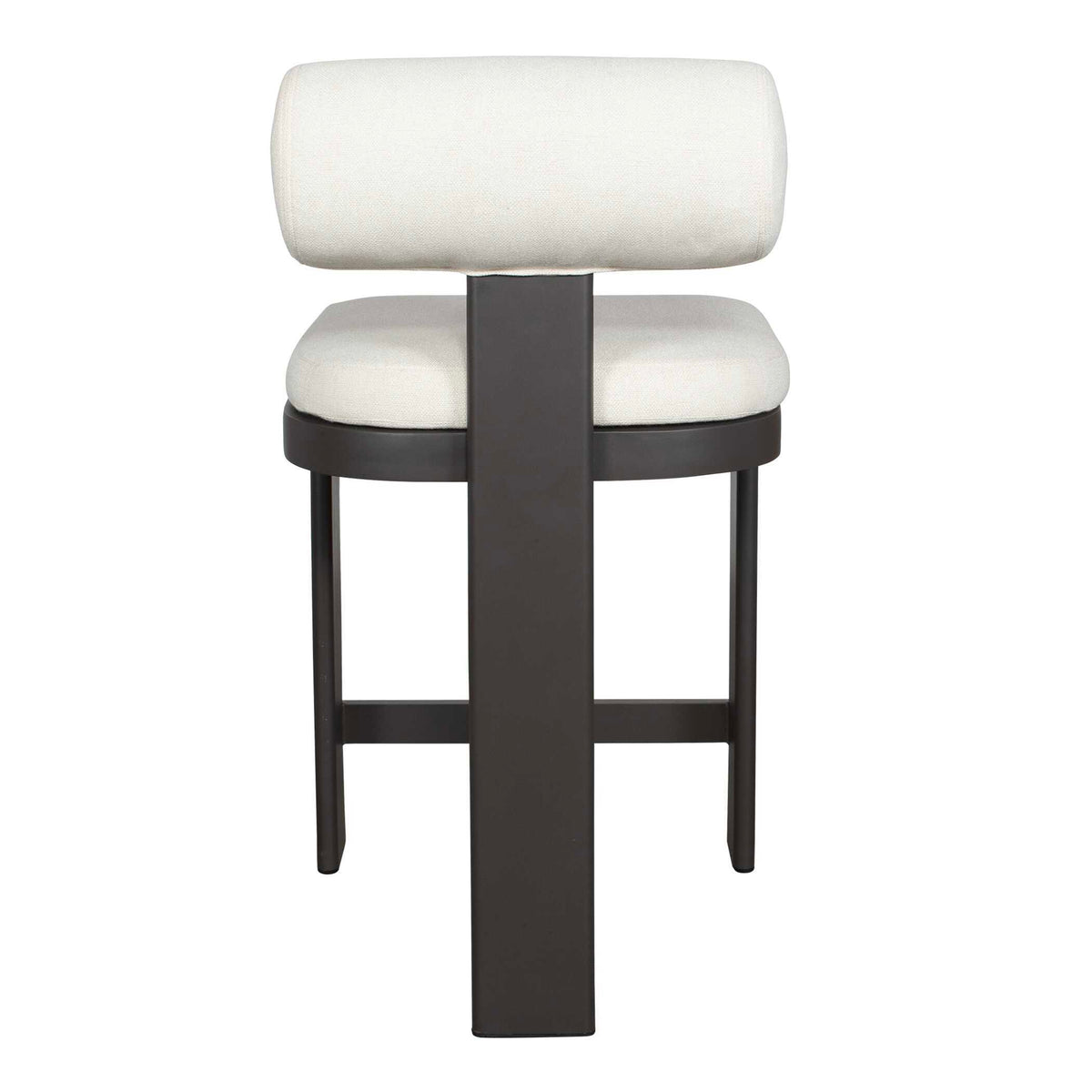 Bolster Back Outdoor Counter Stool - White by Uttermost - View 6