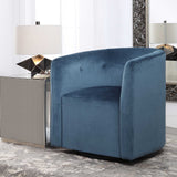Mallorie Swivel Chair - Blue by Uttermost - View 5