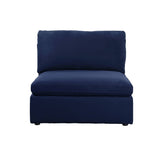 Crosby Modular - Armless Chair 56035 Blue Fabric | Acme - 56035 - Home Elegance USA - 2