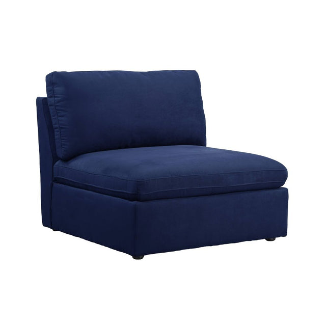 Crosby Modular - Armless Chair 56035 Blue Fabric | Acme - 56035 - Home Elegance USA - 1