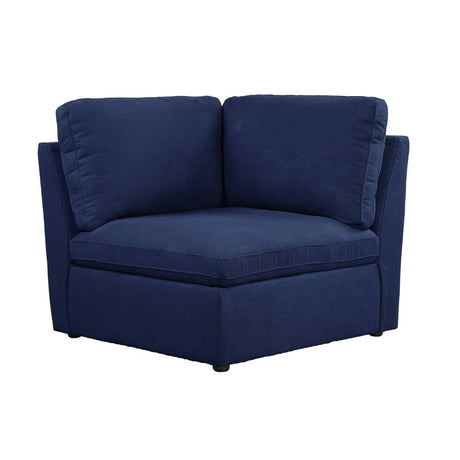 Crosby Modular - Wedge 56036 Blue Fabric | Acme - 56036 - Home Elegance USA - 1