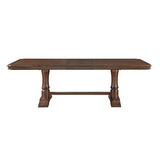 Wooden table on a white background