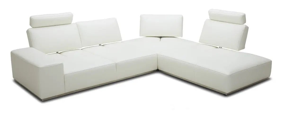 Divani Casa Martha Modern Leather Sectional Sofa In White Vgkk5615B - M2827 - VGKK5615B - M2827 - Home Elegance USA - 2