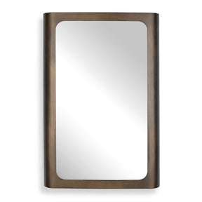 Fischer Curved Edge Mirror - Bronze by Uttermost - View 1