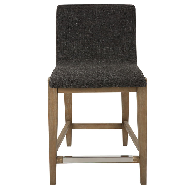 Klemens Counter Stool Chocolate - Dark Brown by Uttermost - View 1