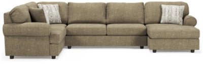 Ashley Chocolate Hoylake 56402S1 3 - Piece Sectional with Chaise - Chenille - 56402S1 - Home Elegance USA - 1