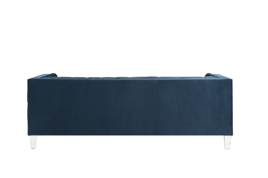 Ansario Sofa 56455 Blue Velvet | Acme | Home Elegance USA