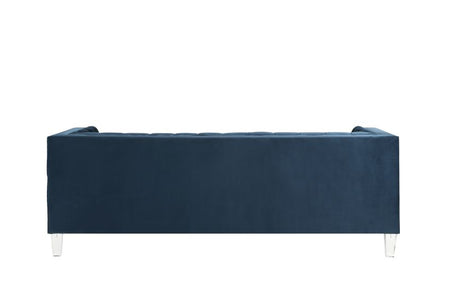 Ansario Sofa 56455 Blue Velvet | Acme - 56455 - Home Elegance USA - 3