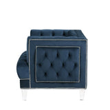 Ansario Chair 56457 Blue Velvet | Acme - 56457 - Home Elegance USA - 3