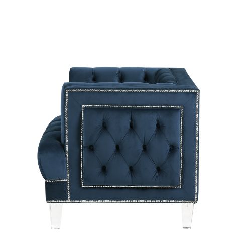 Acme - Ansario Chair 56457 Blue Velvet