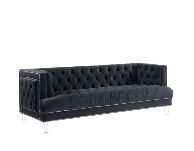 Ansario Sofa 56460 Charcoal Velvet | Acme - 56460 - Home Elegance USA - 1