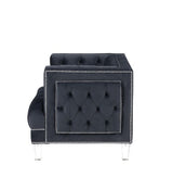 Acme - Ansario Chair 56462 Charcoal Velvet