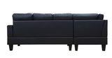 Acme - Jeimmur Sectional Sofa 56465 Black Synthetic Leather