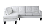 Acme - Jeimmur Sectional Sofa 56470 White Synthetic Leather