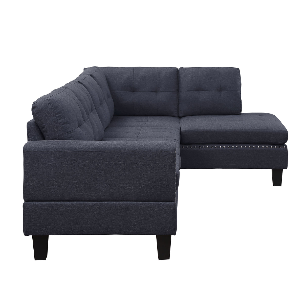 Acme - Jeimmur Sectional Sofa 56475 Gray Linen