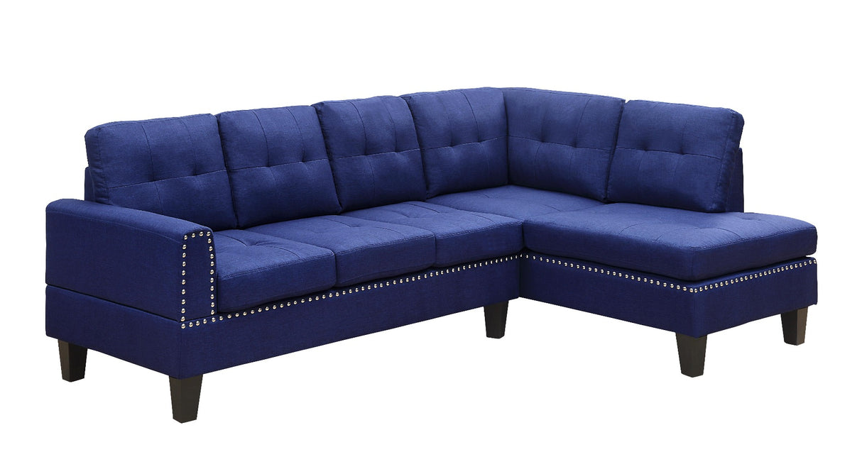 Acme - Jeimmur Sectional Sofa 56480 Blue Linen