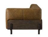 Acme - Blanca Sofa 56500 Chestnut Top Grain Leather & Rustic Oak Finish