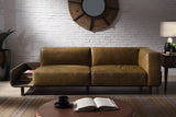 Acme - Blanca Sofa 56500 Chestnut Top Grain Leather & Rustic Oak Finish