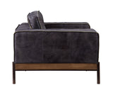 Acme - Silchester Sofa 56505 Antique Ebony Top Grain Leather