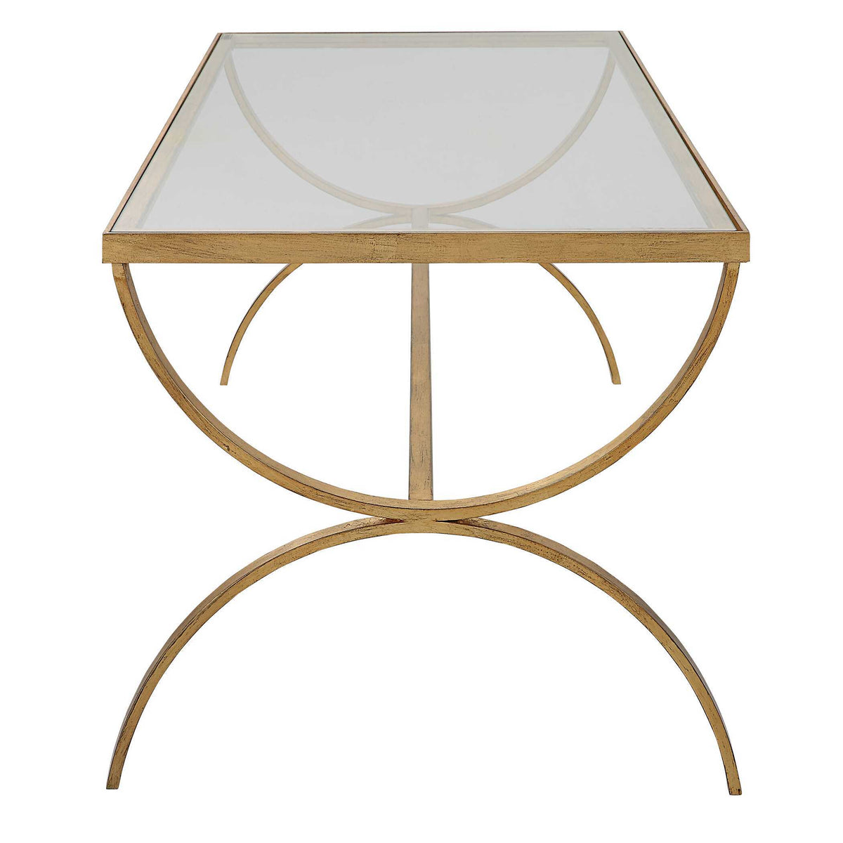 Crescent Coffee Table - Gold by Uttermost - View 4