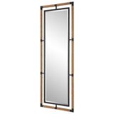 Melville Iron & Rope Tall Mirror - Silver / Light Brown by Uttermost - View 4