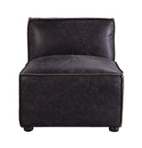 Birdie Modular - Armless Chair 56585 Antique Slate Top Grain Leather | Acme | Home Elegance USA