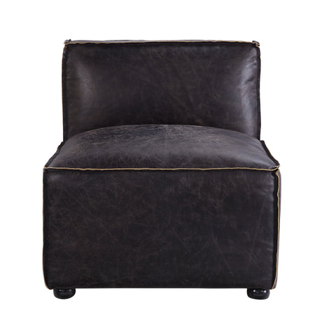 Acme - Birdie Modular - Armless Chair 56585 Antique Slate Top Grain Leather