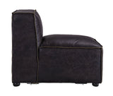 Birdie Modular - Armless Chair 56585 Antique Slate Top Grain Leather | Acme | Home Elegance USA