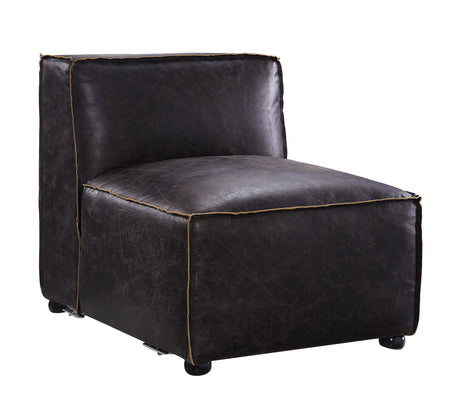 Acme - Birdie Modular - Armless Chair 56585 Antique Slate Top Grain Leather