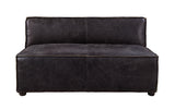 Acme - Birdie Modular - Armless Loveseat 56586 Antique Slate Top Grain Leather