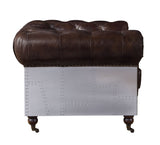 Aberdeen Sofa 56590 Vintage Brown Top Grain Leather | Acme | Home Elegance USA